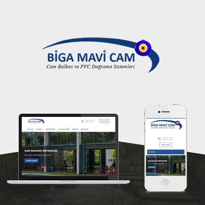 Biga Mavi Cam Çanakkale Web Tasarım