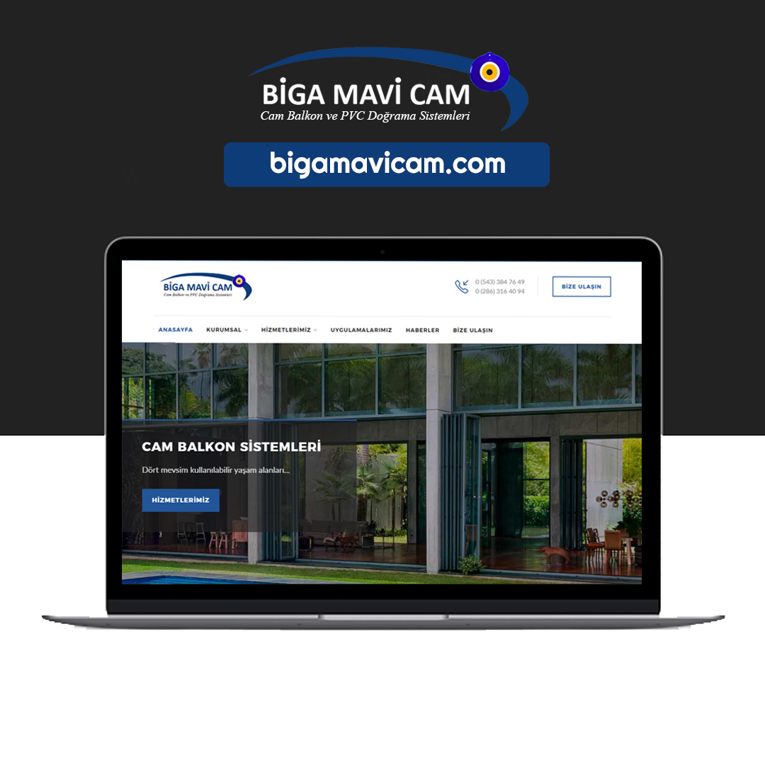 Biga Mavi Cam İnternet Sitesi