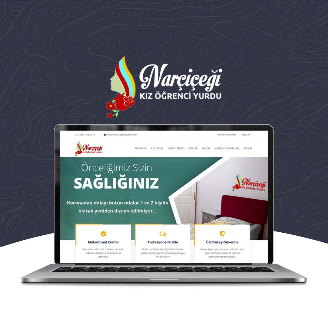 Narçiçeği Kız Öğrenci Yurdu WEB sitesi